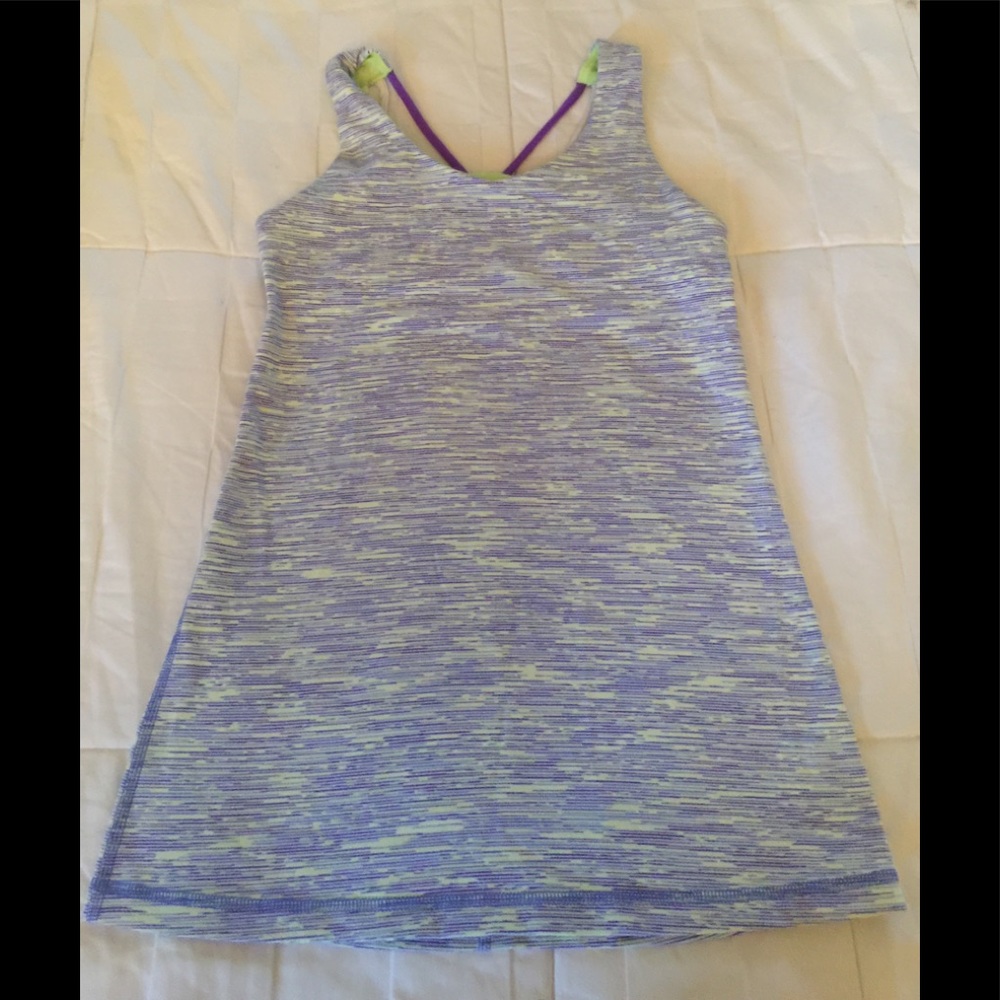 Ivivva by Lululemon purple green tank
